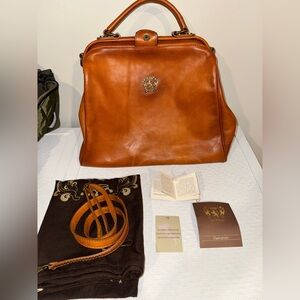 Firenze Pratesi Bruce Cognac Dr. Bag